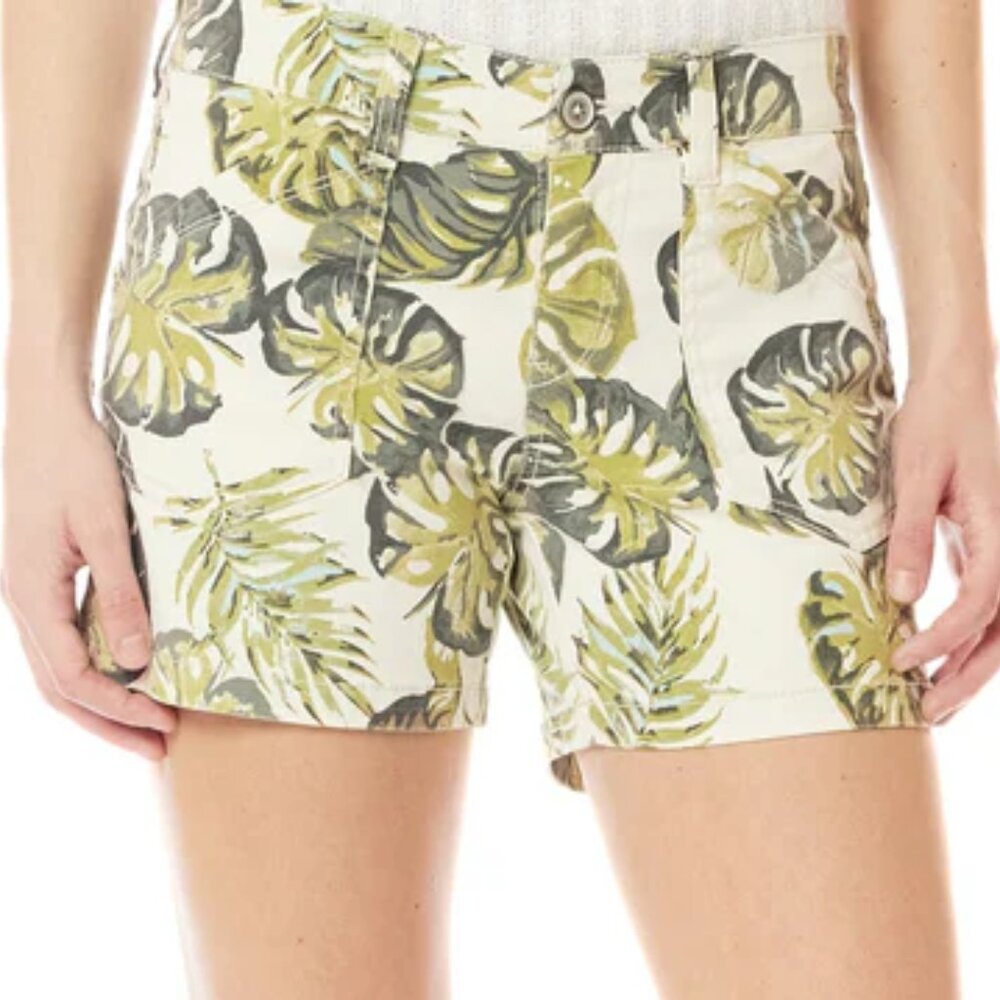 EUC Union Bay Calvin Tropical Palm Leaf Chino Short